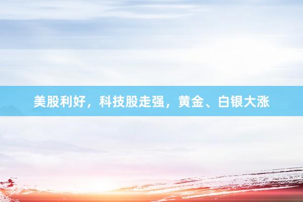 美股利好，科技股走强，黄金、白银大涨