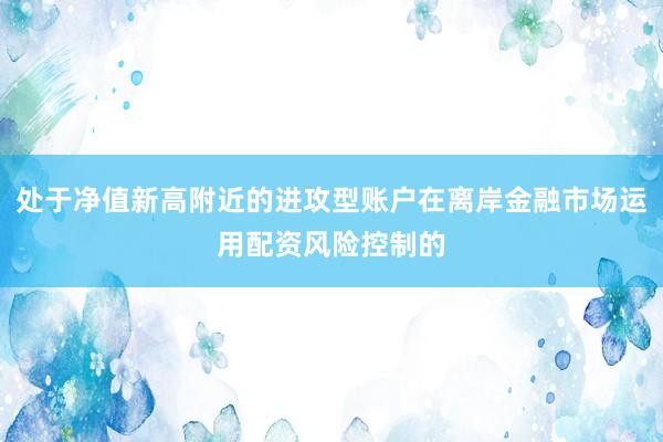 处于净值新高附近的进攻型账户在离岸金融市场运用配资风险控制的