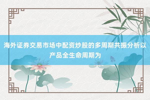 海外证券交易市场中配资炒股的多周期共振分析以产品全生命周期为