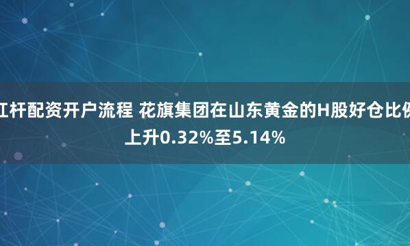 杠杆配资开户流程 花旗集团在山东黄金的H股好仓比例上升0.32%至5.14%